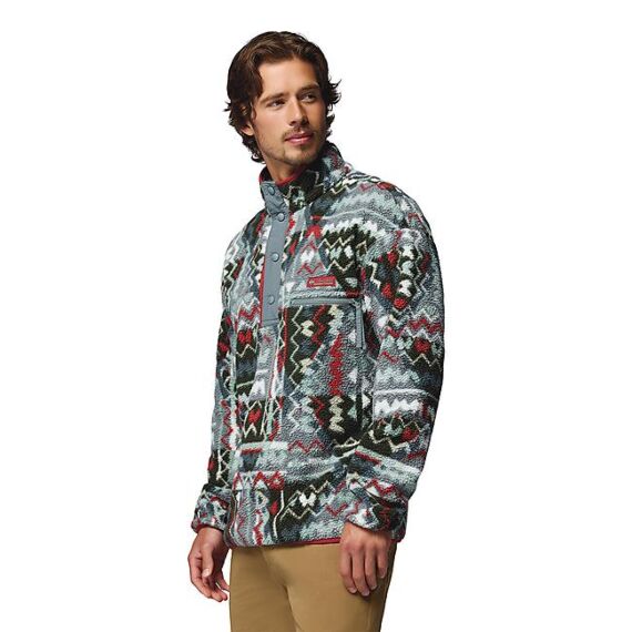 POLAIRE 1/2 ZIP HELVETIA II PRINTED HALF SNAP FLEE