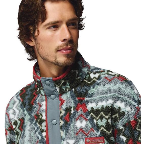 POLAIRE 1/2 ZIP HELVETIA II PRINTED HALF SNAP FLEE